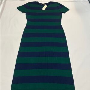 Copper Key Striped Green&Blue Maxi Dress size XL NWT
